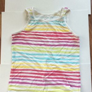 Girls size small rainbow striped tank top.